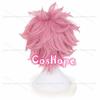 MHA Pinky Ashido Mina Cosplay Wig Women Fluffy Pink Wig Cosplay Anime Cosplay Wig Heat Resistant Synthetic Wigs