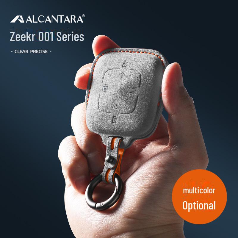 

Сумка для ключей Zeekr 001/X из алькантары и замши 3D и защитный чехол