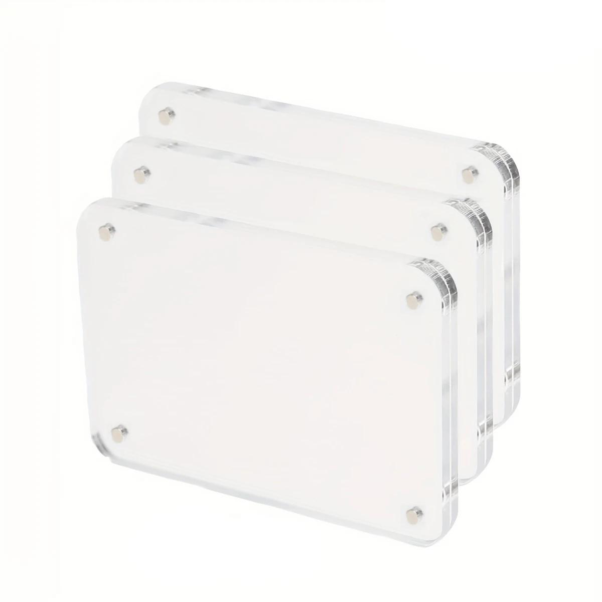 Top Quality Acrylic Refrigerator Magnetic Frame, Clear Reversible Refrigerator Magnet Photo Frame, Display Frame, For Fujifilm