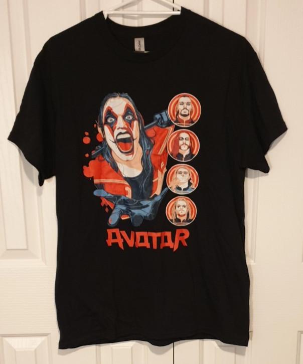 

AVATAR Swedish Heavy Metal Band Large Print Tee TShirt Colour Black Size Large. Unisex T-Shirt S