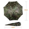 Camouflage Silver-Coated Fishing Headwear Umbrella Hat, 30CM