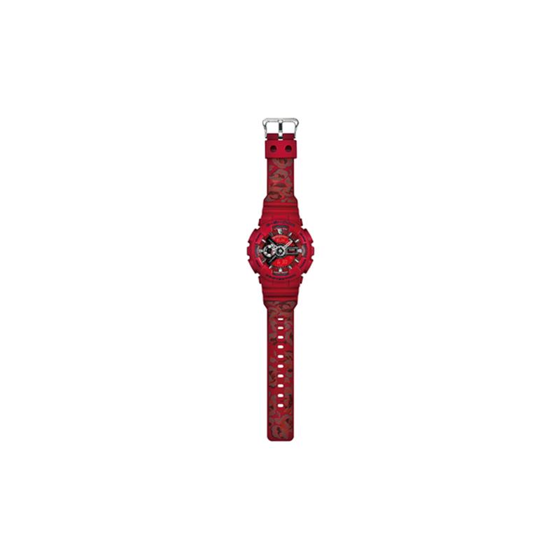 Casio G-SHOCK YOUTH series GA-110 series classic sports shockproof and antimagnetic watch flower pattern decorative strap quartz movement GMA-S110F-4