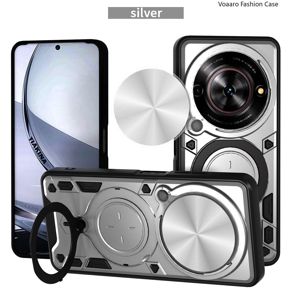 Rotate Slide Lens Funda for ZTE Nubia Focus 5G Armor Case for ZTE Blade A75 5G V60 Smart Case Magnetic Ring Stand Holder Cover