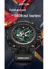 SANDA Men's Multi-function Dual Display Waterproof Sports Alarm Watch