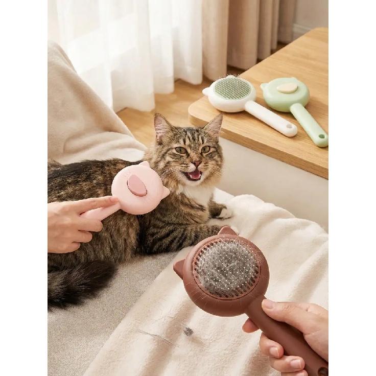 New Pet Cat Bathing Massage Floating Hair Brush, Dog Grooming Deshedding Brush, Universal Pet Grooming Supplies SP260311194581290594438