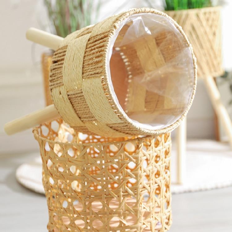 Rattans Handwoven Plant Stand with Legs Floor Planter Basket Rack Garden Plant Shelf