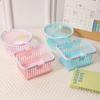 Neuer Kunststoffkorb-Organizer Tragbare Einkaufs-Aufbewahrungsbox Desktop-Kleinteile Spielzeug Obst Schreibwaren-Organizer Heimaufbewahrungskörbe