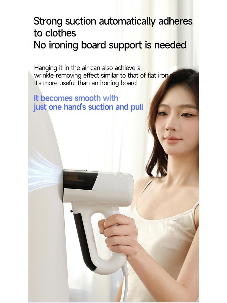 Portable Handheld Steam Iron - Travel & Home Use, Large Capacity Garment Steamer, Dry & Steam Electric Iron.