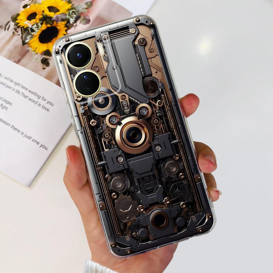 For Vivo Y16 Case Vivo Y56 5G V2225 Fashion Pattern Soft Silicone TPU Cover For Vivo Y16 Y 16 4G V2204 V2214 Phone Cases