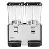 Commercial Beverage Dispenser 2 Tanks 18 L / 19 QT Per Tank, Stainless Steel Juice Dispenser, Ice Tea Drink Machine with 7 to 12 Cooling Temperature,