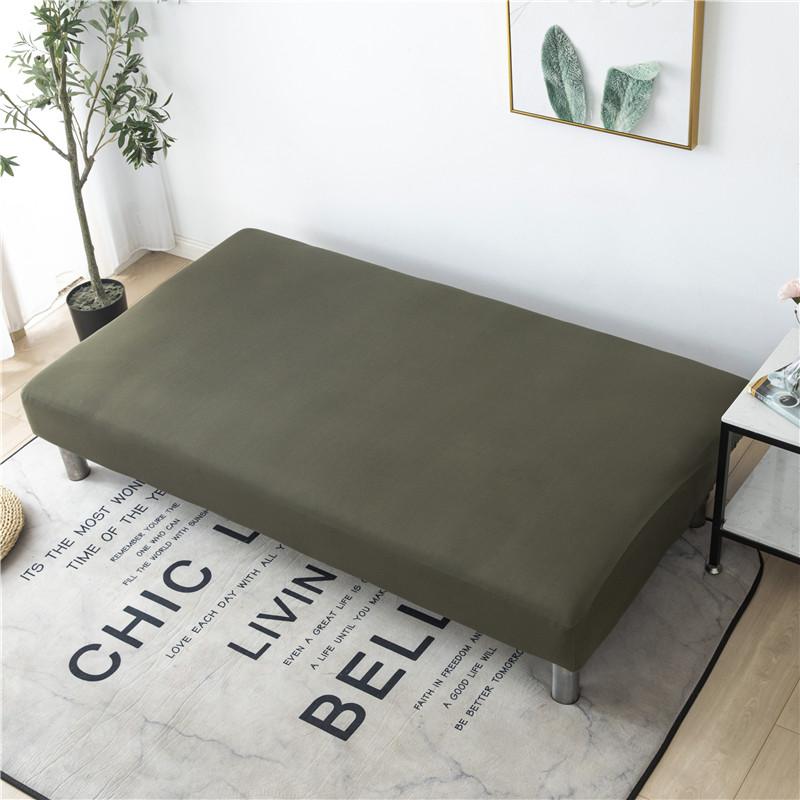 Solid Color Sofa Bed Cover All-inclusive Folding Sofa Covers for Living Roon Tight Wrap Couch Cover Without Armrest Funda Sofa