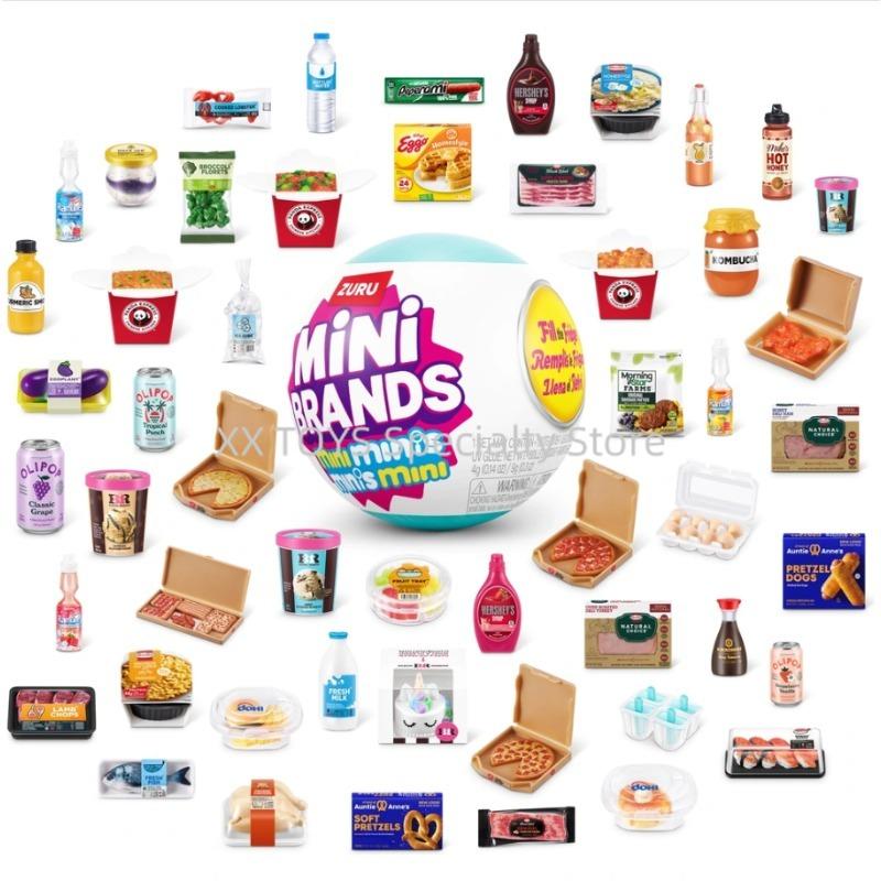 Mini Brands Mini Minis Seria 1 Wypełnij Lodówkę Kapsułka Niespodzianka Kolekcjonerskie Miniaturowe Zabawki Jedzenie Prezenty Dla Dzieci