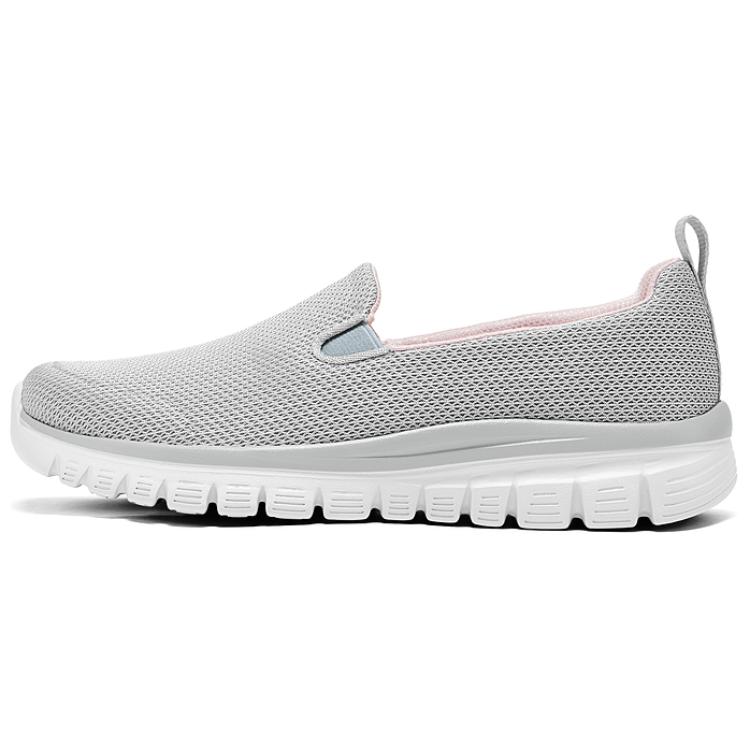Skechers Спортивная серия Lifestyle Удобные повседневные низкие кеды Женские кеды Серый Розовый 100842-LGPK 37