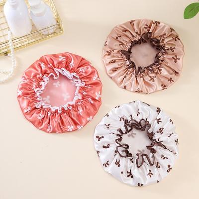Anti-Fouling Double Layer Shower Caps Waterproof Shampoo Cap Bathroom Essentials Hair Hat  Adults