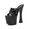 Fashion 18cm Stiletto Heel Nightclub Super High Heels Sandals for Female Dancers Show Shoes & Pole Dance Shoes with Comfortable Design