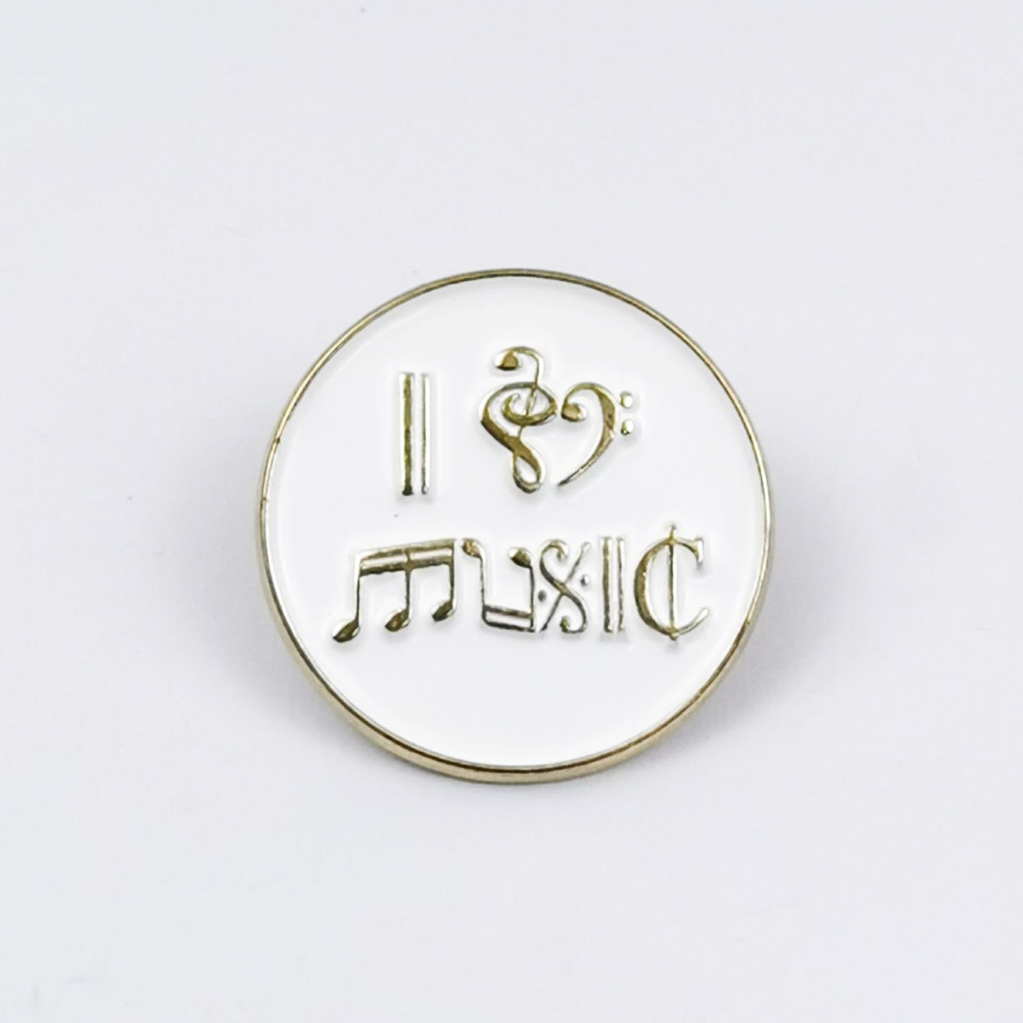 Creative Earphone & CD Disc Cartoon Brooch: Versatile Music-Themed Badge with English Letters
