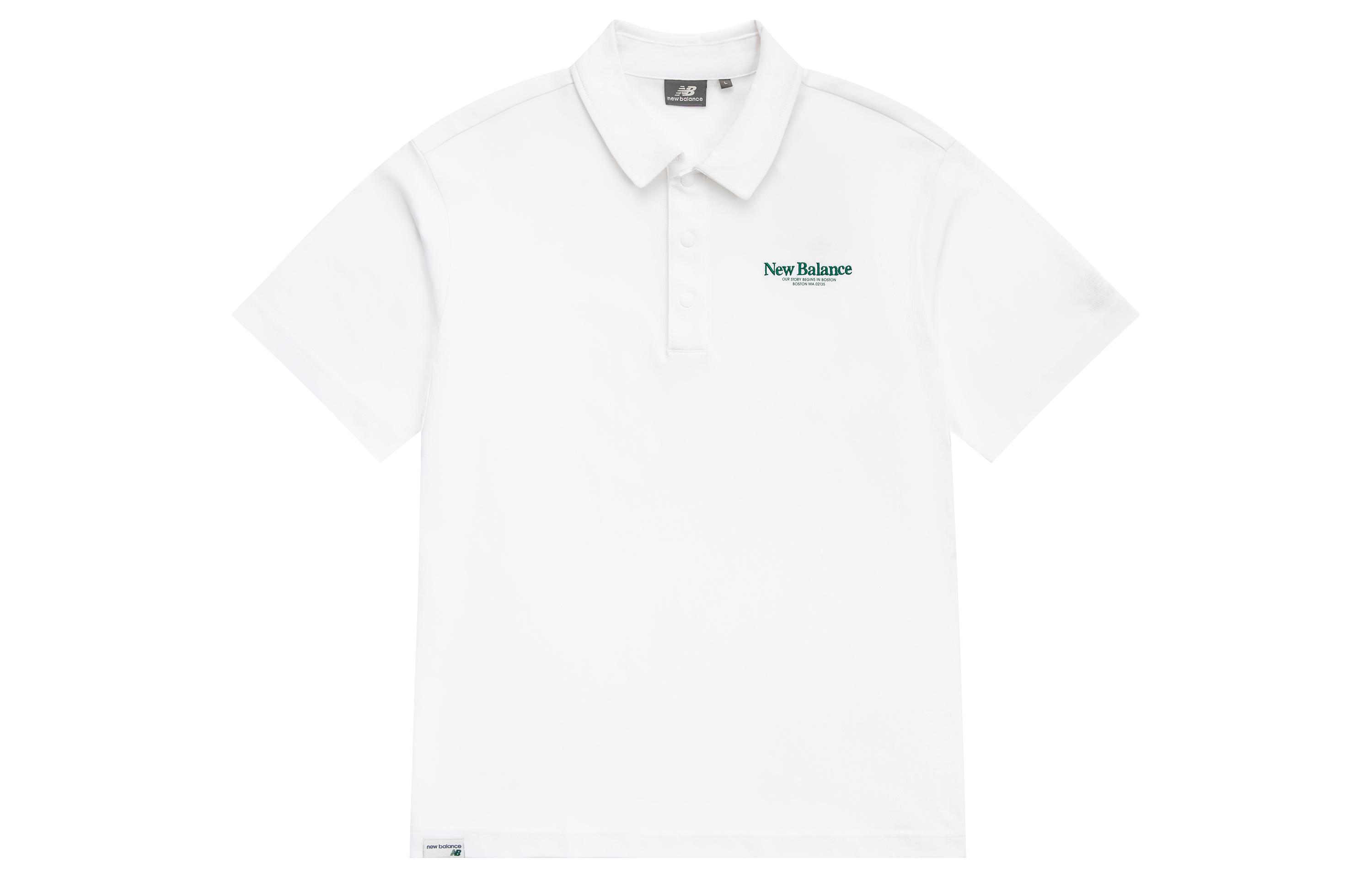 New Balance Polo Shirt Men s White 5FD24193-WT XL