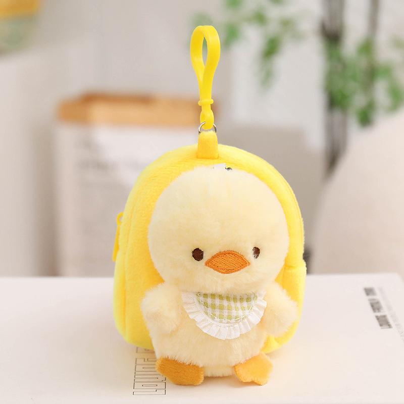 79Cm Kawaii Animal Plush Coin Purse Detachable Clip Cat Dog Bear Bunny Fox Sheep Stuffed Keychain Kids Birthday Gift Boys Girls