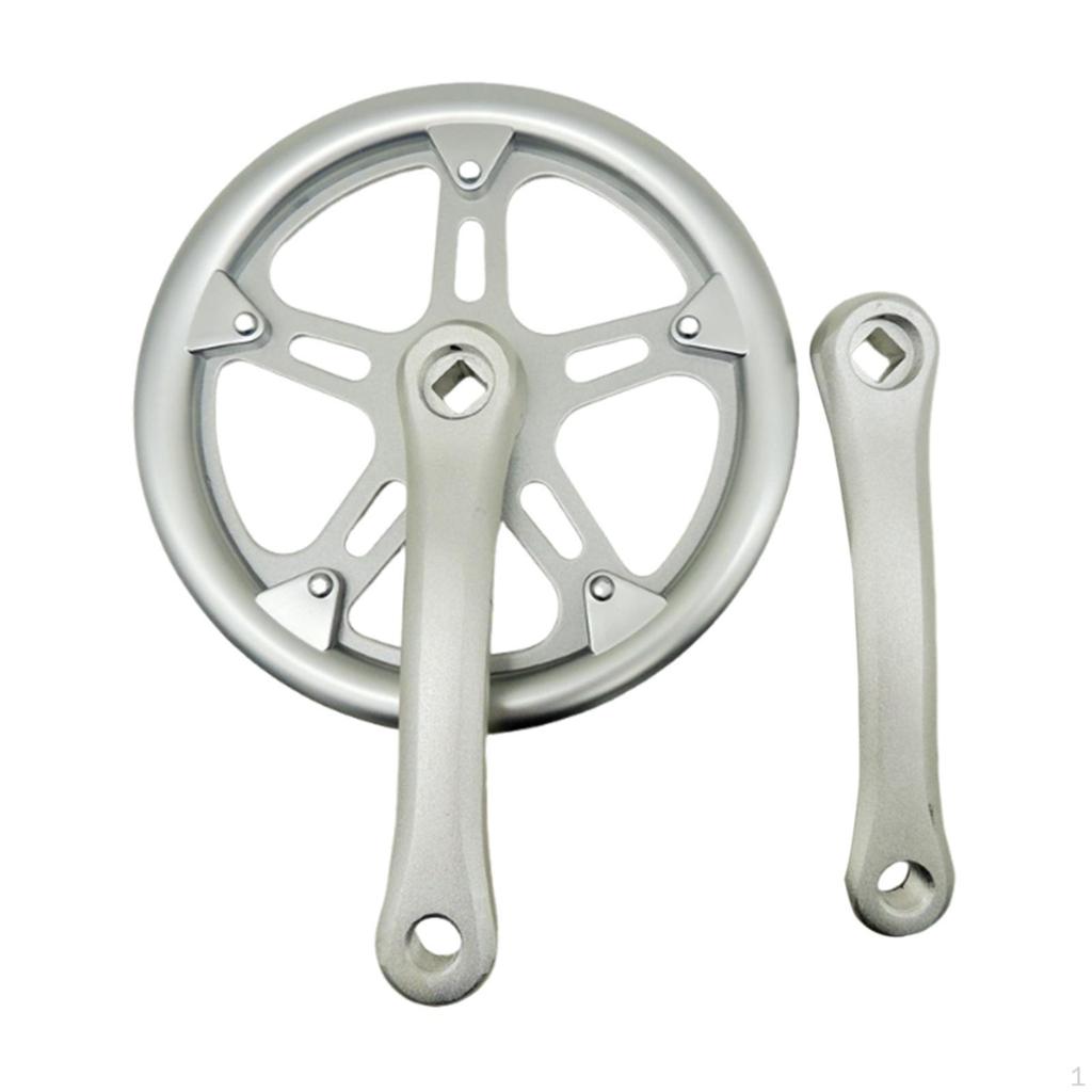 Bike Crankset Single Chainring Crank Arm Set City Folding Bicycle for Mountain Road