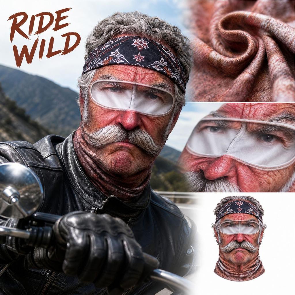 Soft 3D Animal Print Face Breathable Funny Ski for Cycling and Outdoor Sports