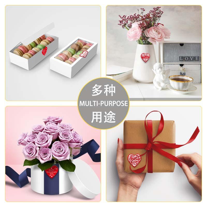 120/500Pcs Valentine'S Day Heart Stickers Sealing Sticker Happy Wedding Envelope Stickers Holiday Party Gift Decoration Stickers