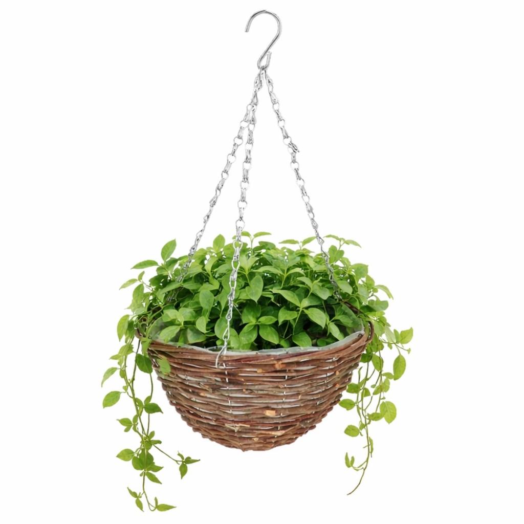 Hängender Blumenkorb aus Weide 25 cm