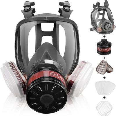 Gasmasker Överlevnad Nukleär och Kemisk - Återanvändbar Helmask Andningsapparat Gasmask med Filter