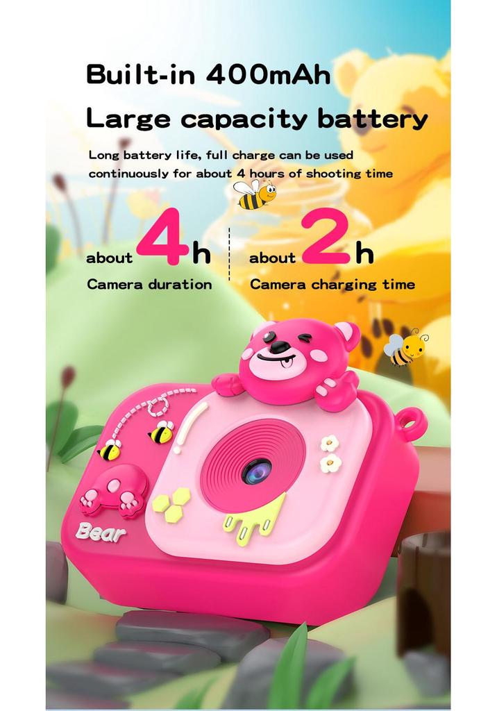 Dual Camera Cartoon Toy: Drop-proof High-Pixel Children's Camera