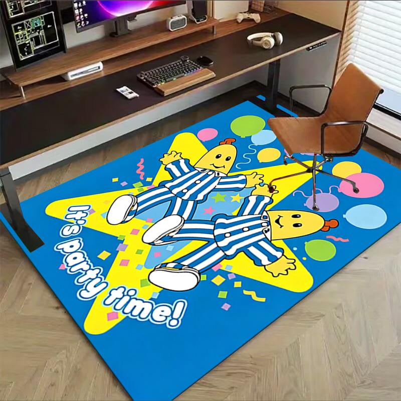 Bananas Pyjamas Party Carpet For Playroom Bedroom Living Room Sofa Home Decorkids Game Area Rug Nonslip Floor Mat
