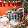 1pc Christmas Retro Style Tablecloth Suitable for Holiday Gatherings, Banquets, Restaurants, Kitchen Decoration