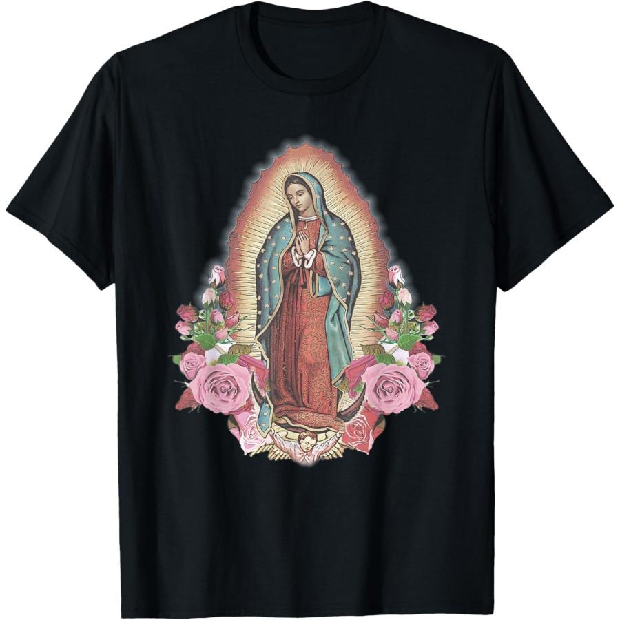 Our Lady Virgen De Guadalupe Virgin Mary T-Shirt XXXXXL чёрный