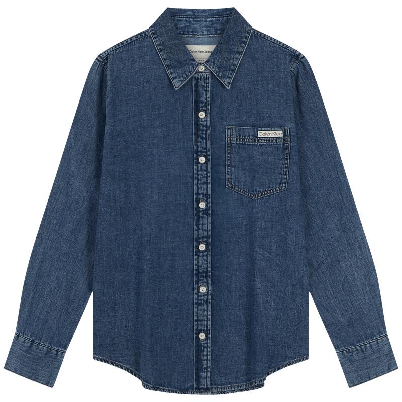 Calvin Klein Jeans Women s Retro Cotton Denim Shirt M