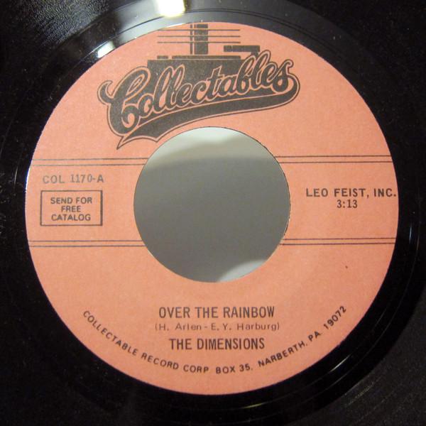 

7inch Record DIMENSIONS - Over The Rainbow COL1170 Collectables US Rock Used