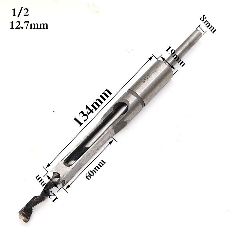 Woodworking Square Drill Bits HSS Twist Square Hole Drill Bits Auger Mortising Chisel Extended Saw for Woodworking Tool Dropship