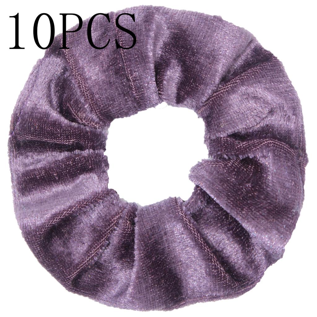 10pc Women Hair Scrunchies Velvet Solid Color Band for Girls Ponytail Holder Rubber Bands Ties Accessories Headbands Gumki