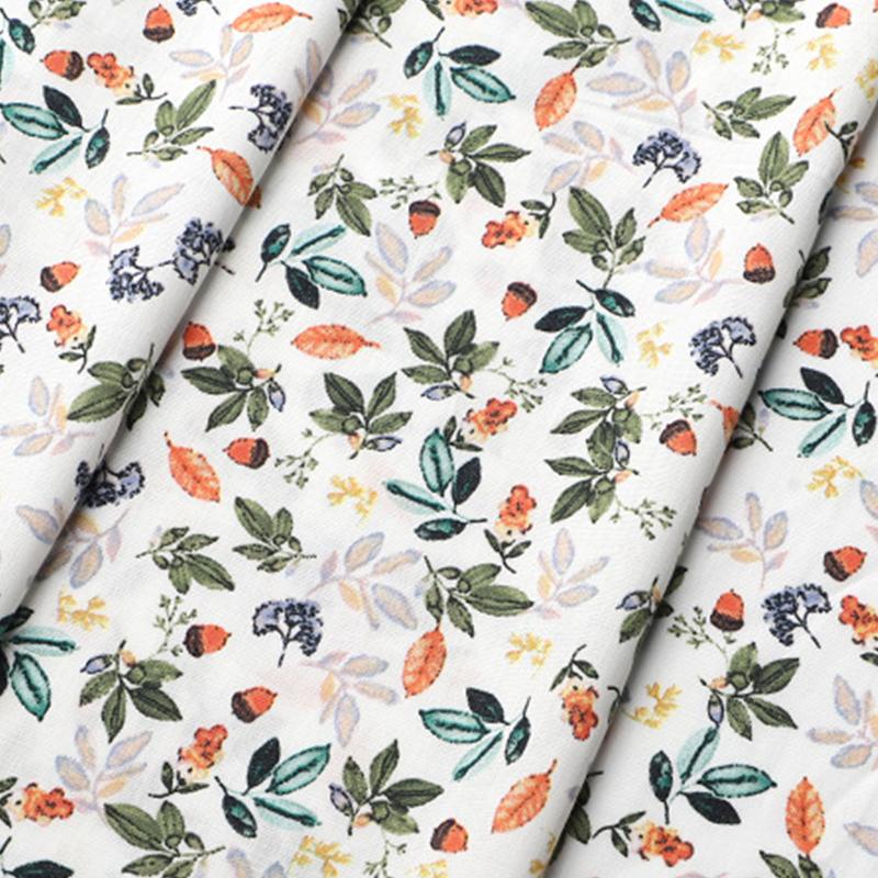 100x150cm French Sweet Floral Fabric Pure Cotton Printed Poplin Fabric Girl Dress Clothing Fabric Handmade DIY Accessories