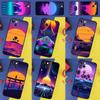 Synthwave 80's Retro Neon vaporwave Phone Case For iPhone 16 Pro Max 11 12 13 Mini 14 15 Pro Max XR 16e 15 16 Plus Cover Shell