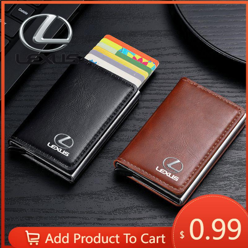 Interior Stickers 1Pcs Leather Car Driver License Credit ID Card Holder Case Wallet For Lexus ES RX NX LS UX LM LX GX LC RZ IS C MZ4