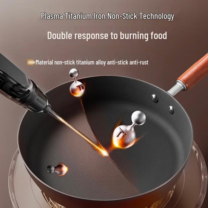 SUPOR Titanium Alloy Flat-Bottom Frying Pan
