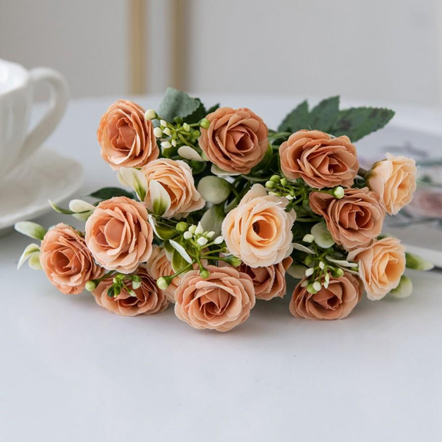 

Artificial Flower Silk Rose Wedding Bridal Bouquet Home Room Table Outdoor Garden Wreath DIY Gift Box Festival Decoration Cheap 1pc