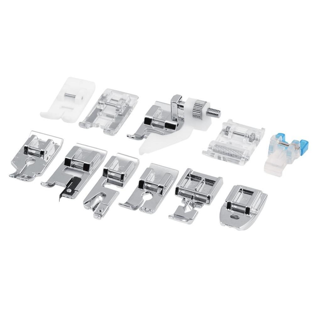 11Pcs Easy Use Multifunction Sewing Machine Presser Foot Household Durable Presser Foot Set Sewing Machine Parts Clothes Making