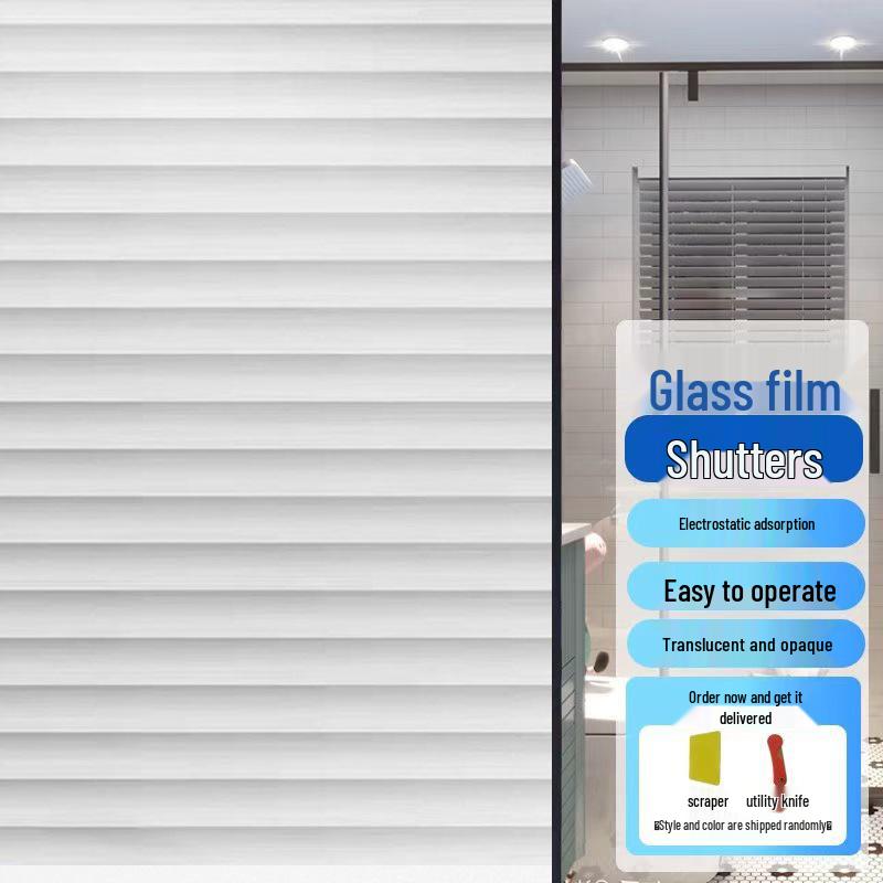 Thickened Privacy Window Film - Light-Proof, Electrostatic Glass Sticker for Bedroom and Office Use