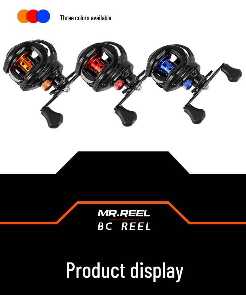 All-Metal Anti-Tangle Baitcasting Reel for Long-Distance Micro Lure Fishing - Black Bass Special