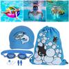 Children S Swimming Goggles Boys Girls AntiFog Swimming Goggle Cute Crab Cartoon(Blue Crab )