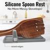 Kitchen Silicone Cutlery Holder BPA-free Durable Spoon Holder with Pad Heat Resistant Spoon Holder Kitchen Utensil