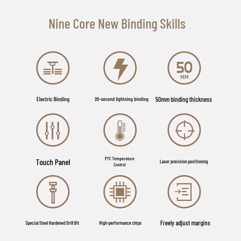 Kemi CM-50N Semi-Automatic Financial Binding Machine