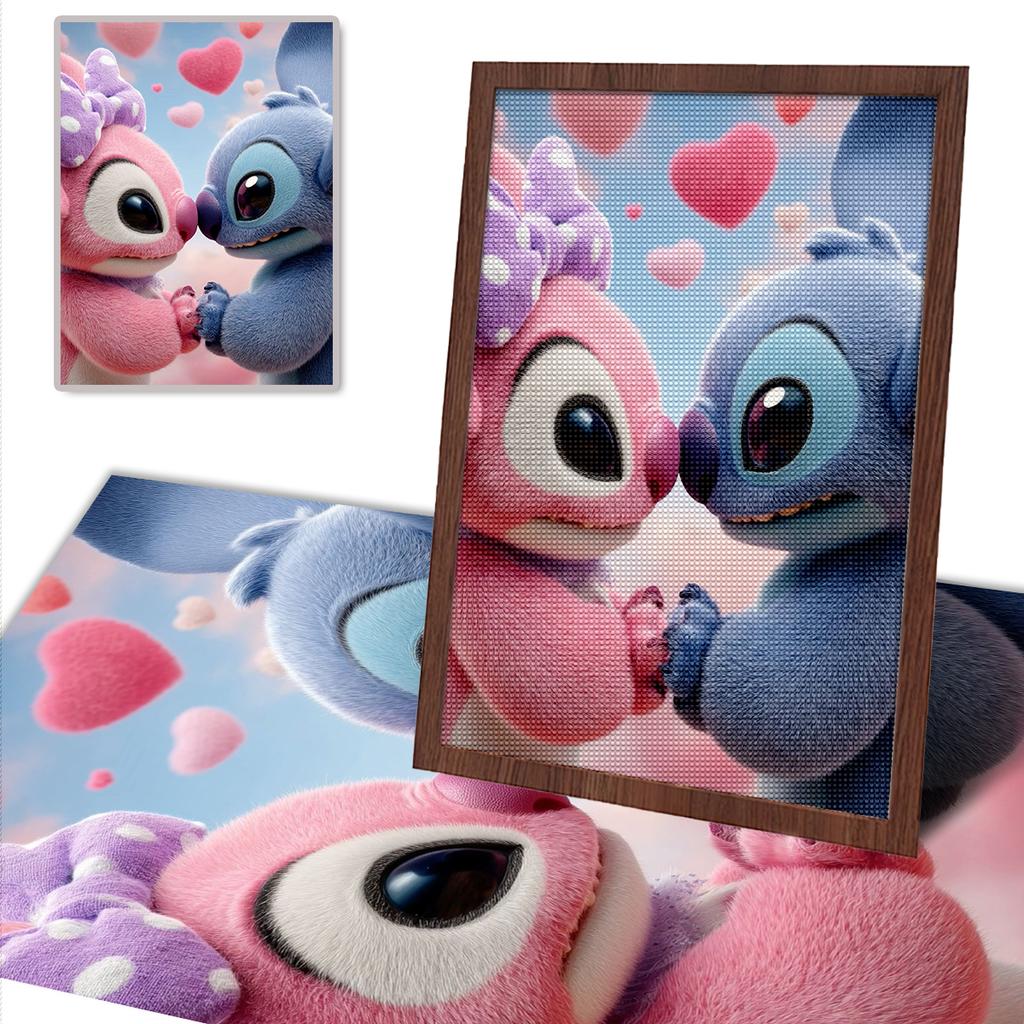 DIY Diamond Painting Stitch and His Girlfriend Cross Stitch Kit Mosaic Art Diamond Painting Full Circle Diamond Home Decoration