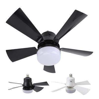 Deckenventilator mit Schraube und Licht, kleiner Deckenventilator mit E26-Sockel, dimmbarer Deckenventilator mit Licht für Garage, Badezimmer, Schlafzimmer