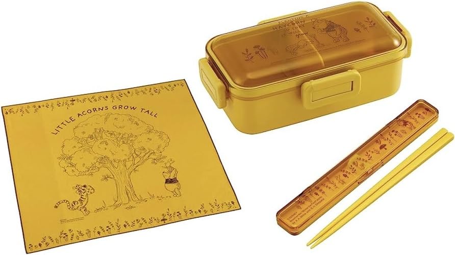 

Skater Winnie the Pooh Honey Antibacterial Dishwasher Safe Soft Lunch Box with 530ml Lunch Case Lunch Pooh Honey Soft and Tight Lock Lunch Set 4-Point