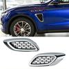 Body Detail Grille Trim Replacement Part 670139652, Silver-Look Surround Black Center Insert for Exterior Care Use Tasks